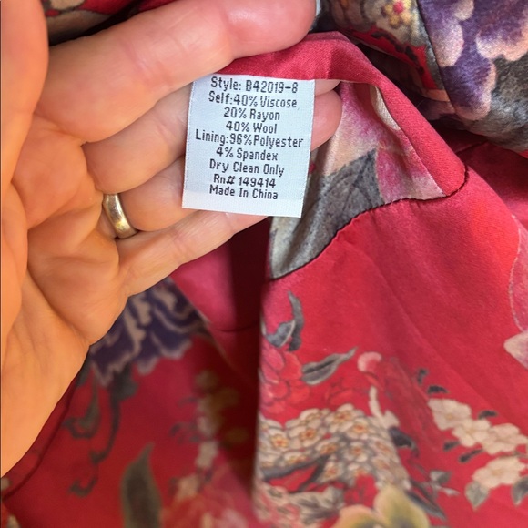 Johnny Was Stunning  Floral Jacket - Picture 5 of 7